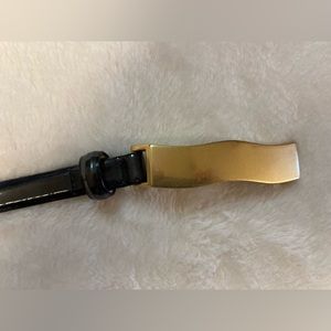 Juliana Collection. Black Belt with Gold Clasp. Size Large. Excellent Condition.